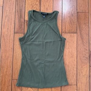WHBM Forme Green Ribbed Tank Top - Size L